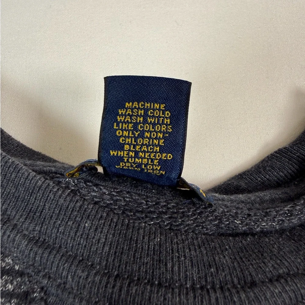 POLO RALPH LAUREN Boys Striped‎ Crewneck Sweatshirt 4T Gray Classic